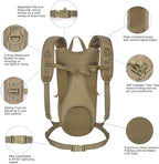 Unigear Tactical Hydration Packs Backpack 1050D with 3L Water Bladder, Thermal Insulation Pack Keeps Liquid Cool up to 4 Hours for Hiking, Cycling, Hunting and Climbing