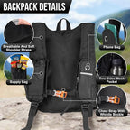 FUNANASUN 16L Ultra-Lightweight Foldable Waterproof Hiking Backpack For Women Men Small Backpack For Hiking Commuting Travel, Black