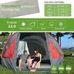 Memory Foam Camping Mattress Pad, Portable Sleeping Pad Roll Up Travel Mattress Waterproof Foldable Floor Cot Mattress Guest Bed for Sleepover