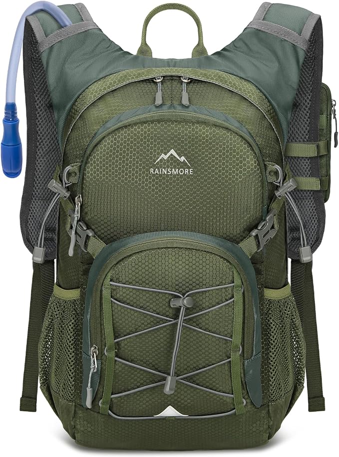 Hydration Backpack with Water Bladder, 18L Lightweight Hiking Backpack for Women&Men Small Insulated Hydration Water Pack for Hiking, Running, Cycling, Biking