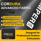 Waterproof Dry Bag with Survival Whistle-Enhanced Tear-resistant CORDURA Fabric-Lightweight Storage Sack for High-Intensity Adventures-Float on Water-Keep Luggage Dry&Organized(10L/Black)