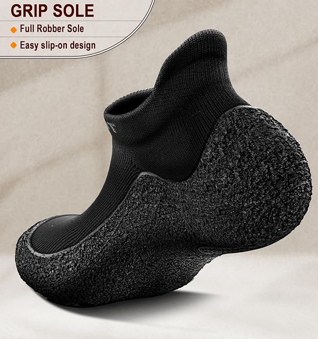 BULLIANT Men Slipper Socks,Grip Socks Hiking Water Shoes Barefoot Shoes for Outdoor Walking Exercises