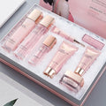 8-in-1 Skincare & Makeup Gift Set with Antioxidant Complex – Cleanser, Toner, Lotion, Serum, Eye Cream, BB Cream & Velvet Lip Color – Hydrating Routine for All Skin Types, Daily Glow Essentials ﻿