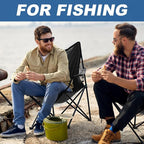WEIDIORME 2 Pack Lightweight Camping Chairs, 300LBS Heavy-Duty Portable Folding Chairs with Carry Bag, Compact Design for Camping, Beach, Picnics, and Outdoor Event