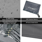 Clostnature Tent Footprint - Waterproof Camping Tarp, Heavy Duty Tent Floor Saver, Ultralight Ground Sheet Mat for Hiking, Backpacking, Hammock, Beach - Storage Bag Included