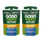GoGo squeeZ Active Fruit Blend Energy Release | 18-Count Variety Pack | Tropical Fruit Punch and Blueberry & Pomegranate | Made with Real Fruit and B Vitamins