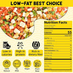 Ramen Toppings Mix Dehydrated Vegetables - Freeze-Dried Tofu & Vegetables, 100% Natural Vegetable Flakes, No Additive, Low Calorie, 10.58oz Dry Veggie for Cooking, Camping, Emergency Supply