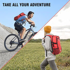 Zavothy 18L Multipurpose Hiking Backpack with 3L Water Bladder – Durable Hydration Backpack with Insulated Bladder Compartment, Hidden Helmet Holder & Rain Cover – for Hiking, Commuting, and Camping