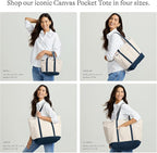 Lands' End Open Top Canvas Tote Bag