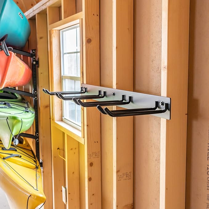 Paddle Storage Wall Rack, Kayak, SUP, Canoe Paddles, Indoor Organizer, Solid Steel Hanging Hooks (Ultimate)