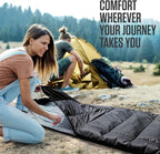 VENTURE 4TH Backpacking Sleeping Bag – XXL, Double and Single Sizes - Lightweight Warm & Cold Weather Sleeping Bags for Adults, Kids & Couples – Ideal for Hiking, Camping & Outdoor Adventures