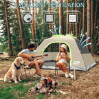 CAMPROS CP Tents for Camping 4 Person Tent Waterproof Windproof Double Layer Camping Tent, Easy Setup Dome Tent with Large Mesh Windows & Wider Door for Outdoor Camping & Hiking