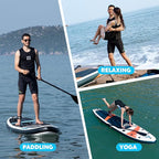 InnoExpo Inflatable Stand Up Paddle Boards with Premium Accessories, Wide Stable SUP Paddle Board Design, Non-Slip Comfort Deck for Youth & Adults