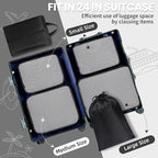BAGAIL 6 Set Packing Cubes Luggage Packing Organizers for Travel Accessories-Black