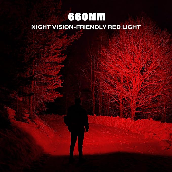 sofirn LED Headlamp Rechargeable, H35R Super Bright Lightweight Head Light with 660nm Deep Red Light, 1500 Lumens White Light, IPX6 Waterproof Head Flashlight for Running Hiking Camping