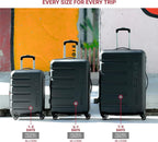 SwissGear 7366 Signature Hardside Expandable Luggage with Spinner Wheels, TSA Lock, Cup-Holder, Pink, Carry-On 19-Inch