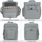 36L Large Soft Cooler Insulated Cooler Bag Soft Sided Collapsible Coolers for Travel, Camping, Beach. Leakproof, Waterproof, Expandable, 36L