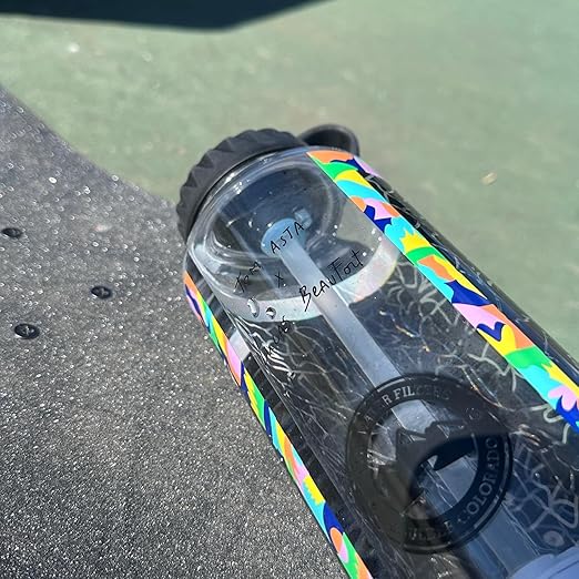 Epic Water Filters Nalgene OG Water Bottle with Filter, USA Made, BPA Free, Removes 99.99% Tap Water Contaminants, Forever Chemicals, Asta Art, 48 oz