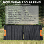 ALLWEI 300W Solar Generator with 100W Solar Panel Included, 280Wh Portable Power Station with AC Outlet USB Port, Solar Powered Battery Generator for Outdoor Camping, Home Backup, Power Outage