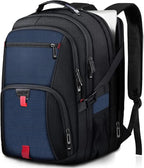 ANTERK Laptop Backpack, 18.4 Inch Laptop Backpacks for Men Women, 55L Anti Theft Water Resistant College Bussiness TSA Airline Approved Work Computer Backpack, Blue