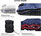 REDCAMP Cotton Flannel Sleeping Bag for Camping Backpacking, Adults Cold Weather Envelope Sleeping Bags with 2/3/4/6lbs Filling