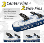 Adventure 12’×35"/39" Extra Wide Paddle Board, One-Stop Premium SUP Board Accessories, Tailored 5 Fins, Stable Inflatable Stand Up Paddle Boards for Youth/Adults of All Skill Levels