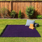 Open Road Goods Solid Color Mexican Yoga Blanket – Large Handwoven Throw for Yoga, Beach, Camping or Home – Soft and Durable Cotton Blend