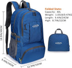 G4Free 40L Lightweight Packable Hiking Backpack, Waterproof Travel Daypack