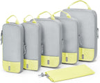 BAGSMART 6 Set /4 Set/2 Set Compression Packing Cubes for Travel, Lightweight Luggage Organizer Bags, Durable Space Saver Bags Travel Essentials