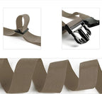 2Pcs Luggage Straps for Suitcase Travel Accessories TSA Approved, 80In Long Belts to Keep Your Suitcase Secure, Adjustable Bag Straps with Quick-Release Buckle for Travel Bag Closure, Brown