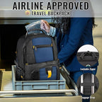 YOREPEK Travel Backpack, Extra Large 50L Laptop Backpacks for Men Women, Water Resistant College Backpack Airline Approved Business Bag with USB Charging Port Fits 17 Inch Computer, Roy Blue