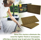 128 Pack,Natural Fire Starter Cubes for BBQ,Campfire,Fireplace,Indoor Outdoor Use,Grill Charcoal Wood Stove Fire Pit Chimney,All-Natural Odorless Wax Fire Starters