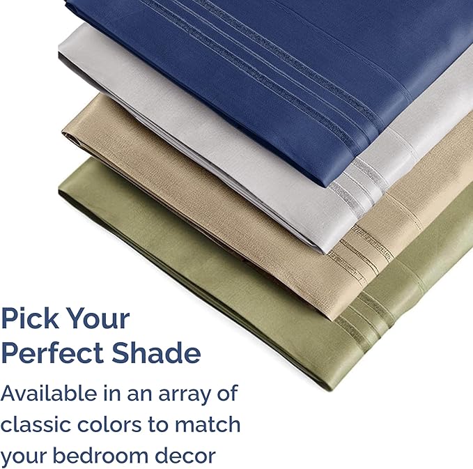Queen Pillow Cases Set of 2 - Hotel Quality Queen Pillowcase Covers - Ultra-Soft, Comfortable, Cozy Bedding for Women, Men, Kids & Teens - Wrinkle Free & Machine Washable - White (No Pillows Included)