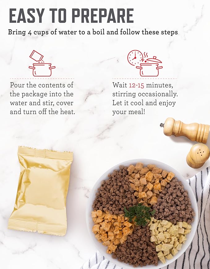 ReadyWise Emergency Food Supply - 88 Servings Meat & Rice Bucket, Freeze Dried Protein Meals, Camping Essentials, Bulk Rice & Survival Food, Disaster Prepping Supplies, up to 25 Year Shelf Life