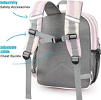 STEAMEDBUN Corduroy Kids Backpack for Girls Boys 3-8, Girls Backpack for Elementary Kindergarten - Stripe