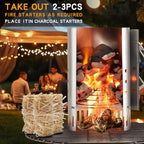 Fire Starter - 50Pcs Fire Starters for Fireplace, Campfires, Grill, Wood & Pellet Stove, Chimney, Fire Pit, BBQ - FireStarters