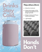 PartyPrints 25 Pack Blush Blank Can Cooler Sleeves, Customizable Bulk Insulated Foam for Beer, Collapsible Plain Drink Holder, Cold Soda Insulator, 12oz Regular, 16oz Tall Cans