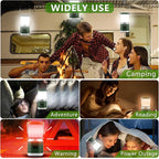 Small Camping Lantern 2000LM, Portable Rechargeable Camping Lights for Kids Adult Camping up to 20Hours, Emergency Lights for Power Outages, Dimmable, Waterproof, Camping or Hurricane Essentials