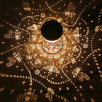 2 Pack Bee Outdoor Solar Hanging Lanterns Waterproof LED Solar Lights Metal Decorative Lanterns for Garden, Patio, Courtyard, Backyard, Yard Decor Unique Bee Gifts for Women Gardening