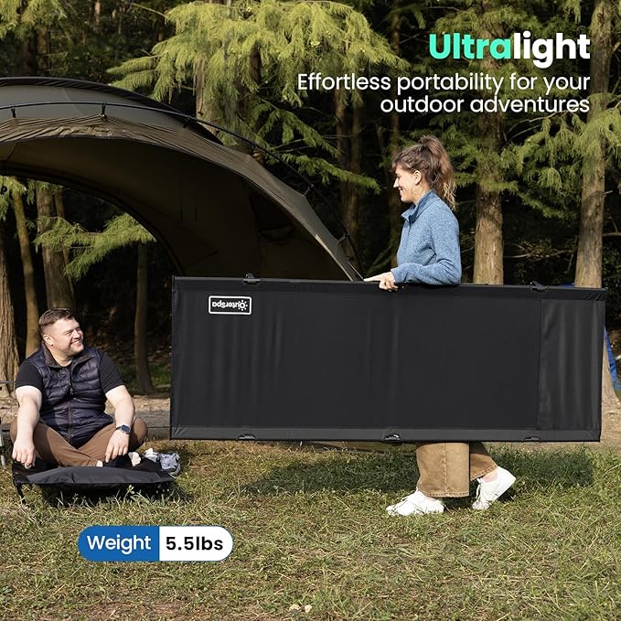 Portable Camping Cot, Sleeping Cots for Adults, Ultralight Backpacking Cot, Compact, Collapsible, Easy Set-Up, Supports 500lbs, Lightweight Camp Cot for Adults, Camping, Outdoors and Home