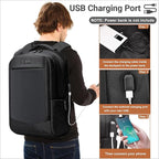 KEOFID Work Laptop Backpack for Men and Women, Mens Work Backpacks Fit 15.6 Inch Computer, Carry On Business Travel Back pack with USB Charging Port, Water Resistant(Black)