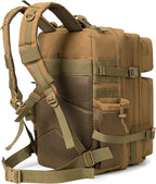 QT&QY 25L/45L Military Tactical Backpack For Men Molle Daypack 3 Day Bug Out Bag Hiking Rucksack With Bottle Holder