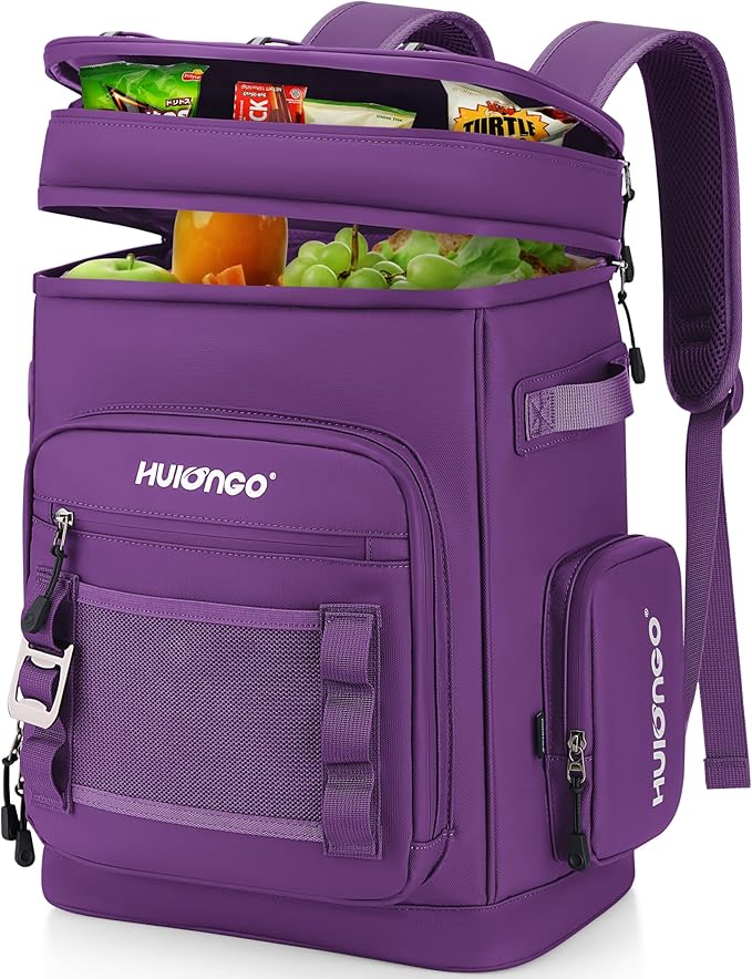 Large Waterproof Insulated Cooler Backpack for Men & Women, Leak Proof Cooler Backpack for Camping, Beach, Fishing, Picnic, Travel, Outdoor, 30L, 48Cans