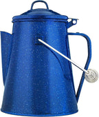 COLETTI Classic Camping Kettle - Tea and Camp Kettle, NO Aluminum or Plastic, Ideal for Boiling Water (Blue)