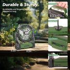 Portable Fan Rechargeable, 25400mAh Cordless Battery Powered Fan with LED Lantern, USB C Battery Operated for Travel Bedroom Home Camping Tent Office Beach Desk Fishing Table