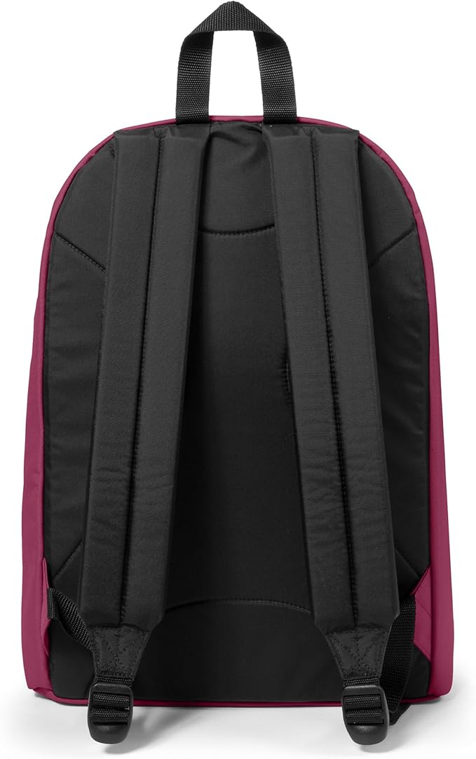 EASTPAK Out Of Office – 31L Backpack with Dual Compartments, 16” Laptop Sleeve, Security Pocket, Bottle Holder & Air Mesh Straps, Wine Burgundy