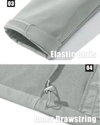 MAGCOMSEN Men's Fleece Lined Softshell Jacket Waterproof Windbreaker Rain Jacket for Tactical Hiking