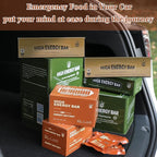 Emergency Food Ration Bars - Milk Flavor Compressed Biscuit Survival Tabs, 20 years Shelf Life Emergency Food Supplies, Food Rations Supply for Outdoor Camping Hiking Snowstorm,Tin Box 6 Count