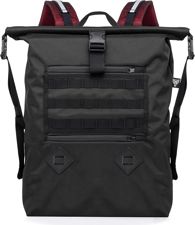 Xtreme Sight Line ~ AQUA RT ~ Large Water-Proof Faraday Backpack for Laptops, Tablets, and Mid-Size Electronics ~ Tracking/Hacking Defense ~ Red