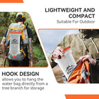 Enhon 2L Water Bag for Hiking Compatible with 28mm Sawyer Water Filter, Durable TPU Material Collapsible Bladder for Camping Fishing or Traveling, PVC Free Squeeze Pouch